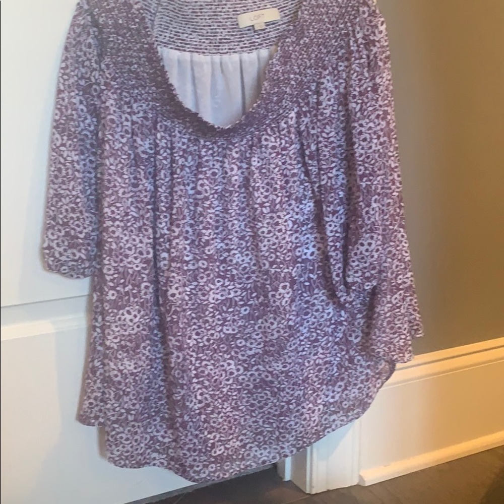 Off the shoulder loft blouse